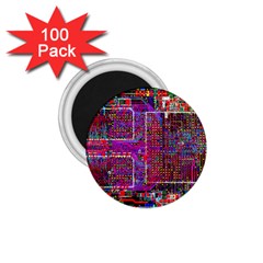 Technology Circuit Board Layout Pattern 1 75  Magnets (100 Pack)  by Ket1n9