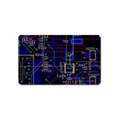 Technology Circuit Board Layout Magnet (name Card) by Ket1n9