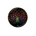 Beautiful Peacock Feather Hat Clip Ball Marker (10 pack) Front