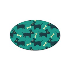 Happy-dogs Animals Pattern Sticker Oval (100 Pack) by Ket1n9