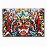 Wood Sculpture Bali Logo Postcard 4 x 6  (Pkg of 10) Front