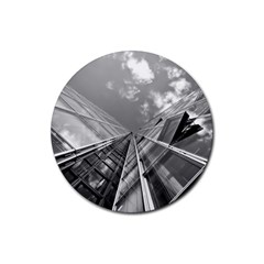 Architecture-skyscraper Rubber Round Coaster (4 Pack) by Ket1n9