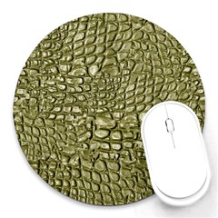 Aligator-skin Round Mousepad by Ket1n9