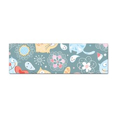 Cute Cat Background Pattern Sticker Bumper (10 Pack) by Ket1n9