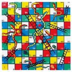 Snakes And Ladders Wooden Puzzle Square by Ket1n9