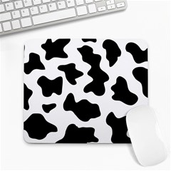 Animal-print-black-and-white-black Large Mousepad by Ket1n9