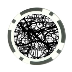 Neurons-brain-cells-brain-structure Poker Chip Card Guard (10 Pack) by Ket1n9