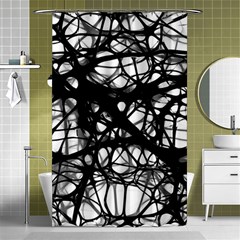 Neurons-brain-cells-brain-structure Shower Curtain 48  X 72  (small)  by Ket1n9