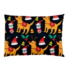 Funny Christmas Pattern Background Pillow Case by Ket1n9