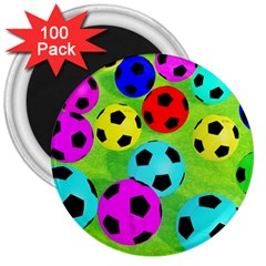 Balls Colors 3  Magnets (100 Pack) by Ket1n9