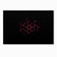 Abstract Pattern Honeycomb Postcards 5  X 7  (pkg Of 10) by Ket1n9