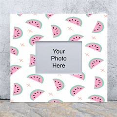 Watermelon Wallpapers  Creative Illustration And Patterns White Wall Photo Frame 5  X 7  by Ket1n9