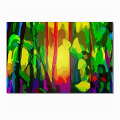 Abstract-vibrant-colour-botany Postcard 4 x 6  (pkg Of 10) by Ket1n9