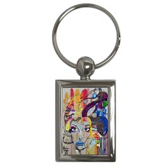 Graffiti-mural-street-art-painting Key Chain (rectangle) by Ket1n9