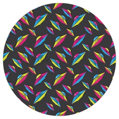 Alien Patterns Vector Graphic Round Trivet by Ket1n9