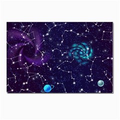 Realistic-night-sky-poster-with-constellations Postcard 4 x 6  (pkg Of 10) by Ket1n9