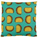 Taco-drawing-background-mexican-fast-food-pattern Standard Premium Plush Fleece Cushion Case (Two Sides) Front