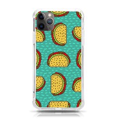 Taco-drawing-background-mexican-fast-food-pattern Iphone 11 Pro Max 6 5 Inch Tpu Uv Print Case by Ket1n9