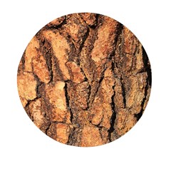 Bark Texture Wood Large Rough Red Wood Outside California Mini Round Pill Box by Ket1n9