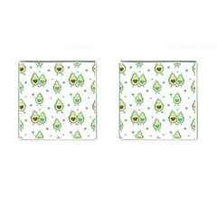 Cute-seamless-pattern-with-avocado-lovers Cufflinks (square) by Ket1n9