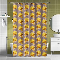 Yellow-mushroom-pattern Shower Curtain 48  X 72  (small)  by Ket1n9