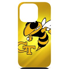 Georgia Institute Of Technology Ga Tech Iphone 14 Pro Black Uv Print Case by Ket1n9