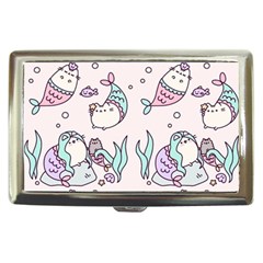 Cartoon Cat Cute Animal Design Drawing Illustration Kawaii Cigarette Money Case by Grandong