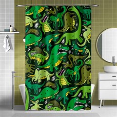 Dino Kawaii Shower Curtain 48  X 72  (small)  by Grandong