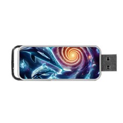 Dolphins Fantasy Portable Usb Flash (two Sides) by Ravend