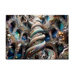 Fantasy Psychedelic Building Spiral Sticker A4 (100 Pack) by Ravend