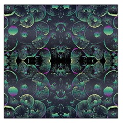 Background Pattern Mushrooms Square Satin Scarf (36  X 36 ) by Ravend