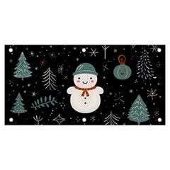 Snowman Christmas Banner And Sign 6  X 3  by Vaneshop