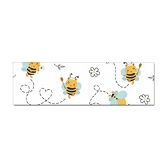 Bee Art Pattern Design Wallpaper Background Print Sticker Bumper (10 Pack) by Vaneshop