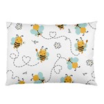 Bee Art Pattern Design Wallpaper Background Print Pillow Case 26.62 x18.9  Pillow Case