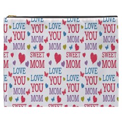 Love Mom Happy Mothers Day I Love Mom Graphic Cosmetic Bag (xxxl) by Vaneshop