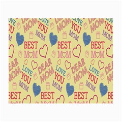 Love Mom Happy Mothers Day I Love Mom Graphic Pattern Small Glasses Cloth by Vaneshop