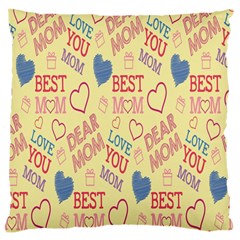 Love Mom Happy Mothers Day I Love Mom Graphic Pattern Large Cushion Case (one Side) by Vaneshop