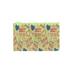 Love Mom Happy Mothers Day I Love Mom Graphic Pattern Cosmetic Bag (xs) by Vaneshop