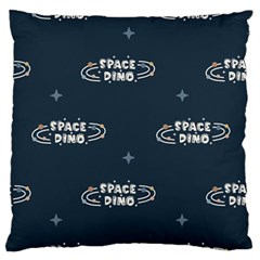 Space Dino Art Pattern Design Wallpaper Background Large Premium Plush Fleece Cushion Case (two Sides) by Vaneshop