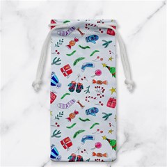 Illustration Christmas Pattern Jewelry Bag by Pakjumat