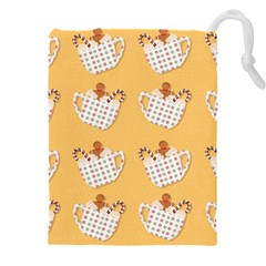 Background Stars Pattern Wallpaper Drawstring Pouch (4xl) by Pakjumat