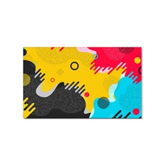 Abstract Colorful Pattern Shape Design Background Sticker (rectangular) by Amaryn4rt