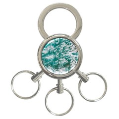 Blue Ocean Waves 2 3-ring Key Chain by Jack14