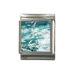 Blue Crashing Ocean Wave Italian Charm (13mm) by Jack14