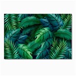 Tropical Green Leaves Background Postcards 5  x 7  (Pkg of 10) Front