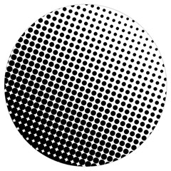 Background-wallpaper-texture-lines Dot Dots Black White Round Trivet by Amaryn4rt