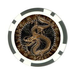 Dragon Pentagram Poker Chip Card Guard by Amaryn4rt