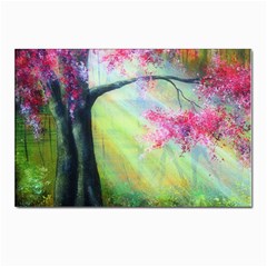 Forests Stunning Glimmer Paintings Sunlight Blooms Plants Love Seasons Traditional Art Flowers Sunsh Postcards 5  X 7  (pkg Of 10) by Amaryn4rt