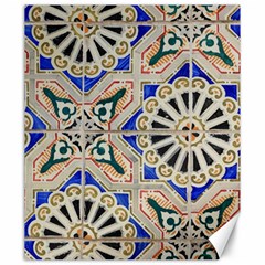 Ceramic-portugal-tiles-wall- Canvas 20  X 24  by Amaryn4rt