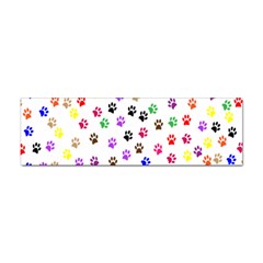 Paw Prints Background Sticker Bumper (100 Pack) by Amaryn4rt